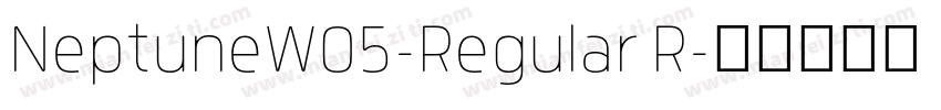 NeptuneW05-Regular R字体转换